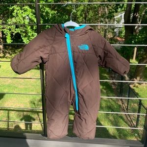 0-3 month north face snowsuit